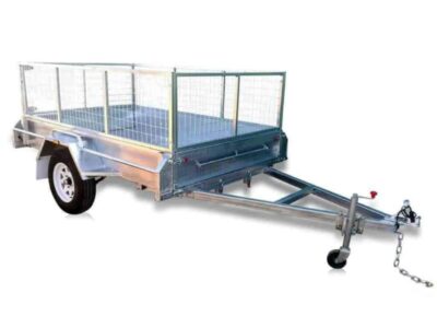 6 x 4 ft Standard Box Trailer with cage