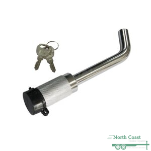 Trailer Tow Bar Hitch Pin Lock Suits 5/8" Pin Hole 2 Keys Included Boat Camper Caravan Chrome