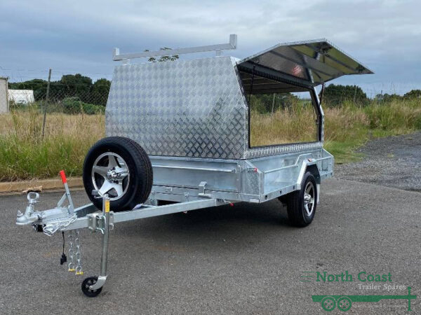Front Side View - 8 x 5 ft Single Tradesman Trailer - ATM 1400kg