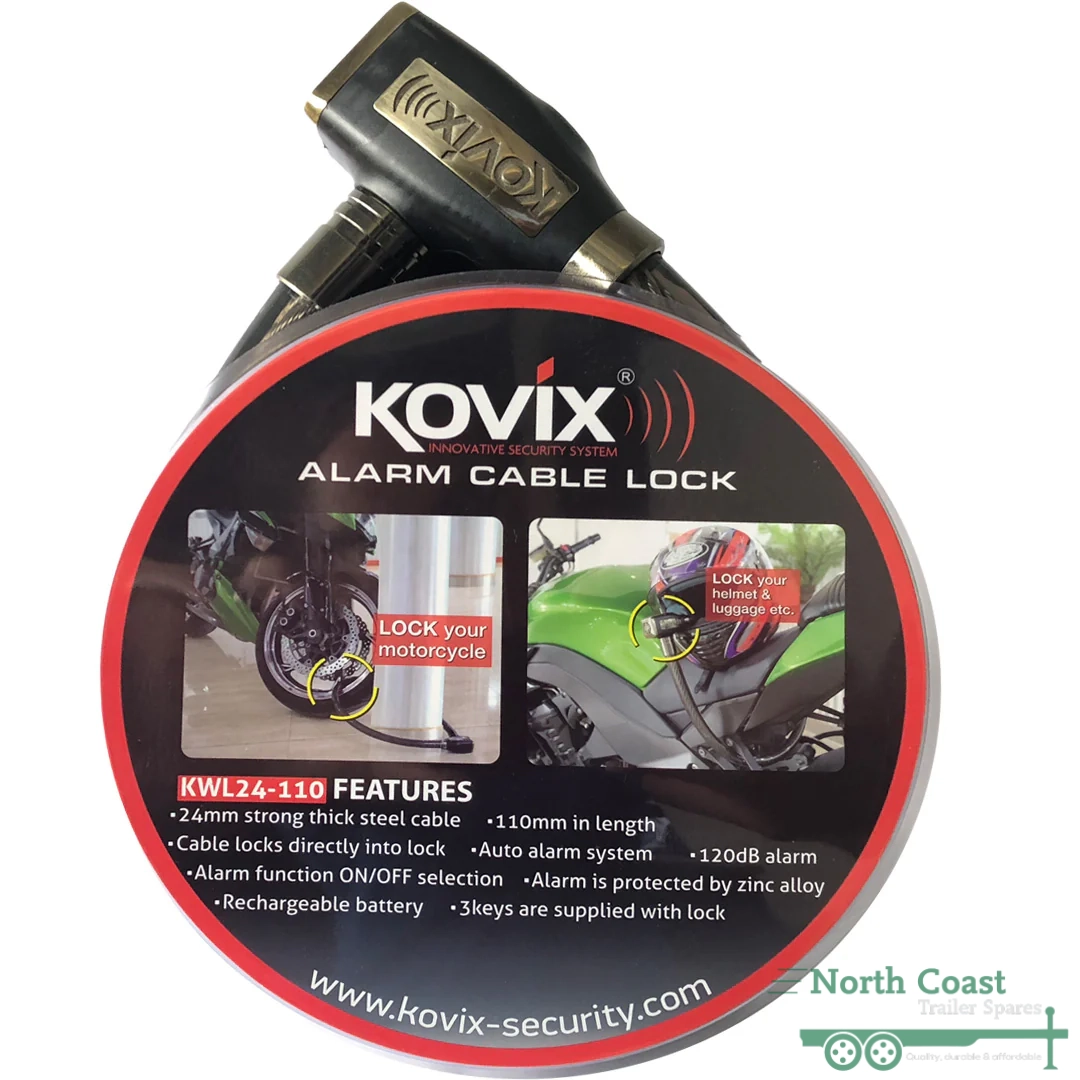 Kovix Alarmed Cable Lock - KWL24-110 E-Bike Lock