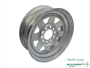13'' Multi Fit Ford Holden HT Sunraysia Style Wheel Rim Galvanised Suit Caravan Camper Car Boat Box Trailers