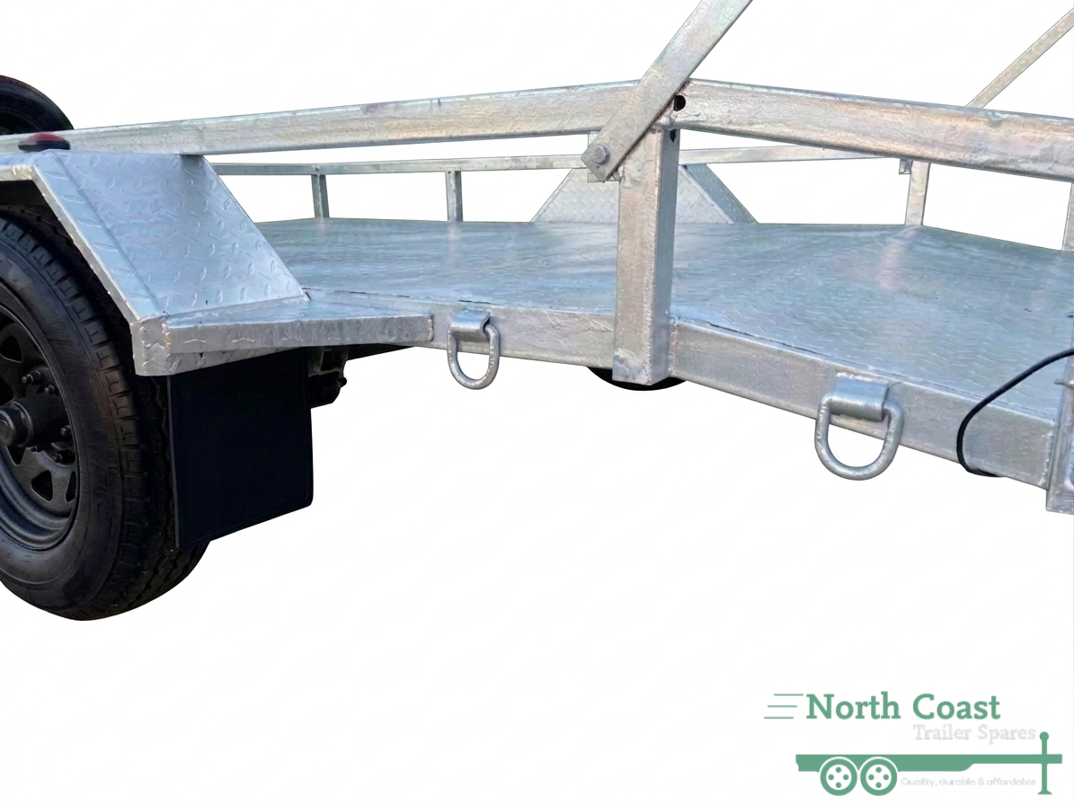 10X6 MOWER 1990KG SINGLE AXLE MOWER DUAL RAMP TRAILER