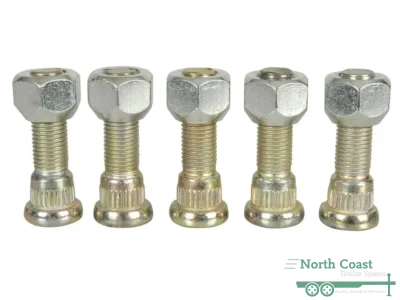 7/16" Wheel Stud & Nut suits HT HQ Stud Pattern Hub Drum Lazy Disc trailer hub x 5